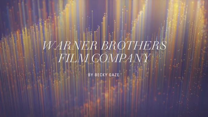 warner brothers film company