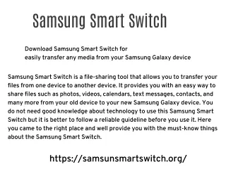 Samsung Samrt Switch