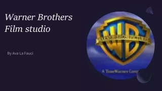 warner brothers film studio