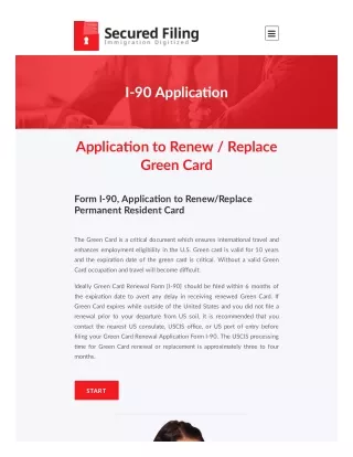 Renew Green Card Online - Secured Filing