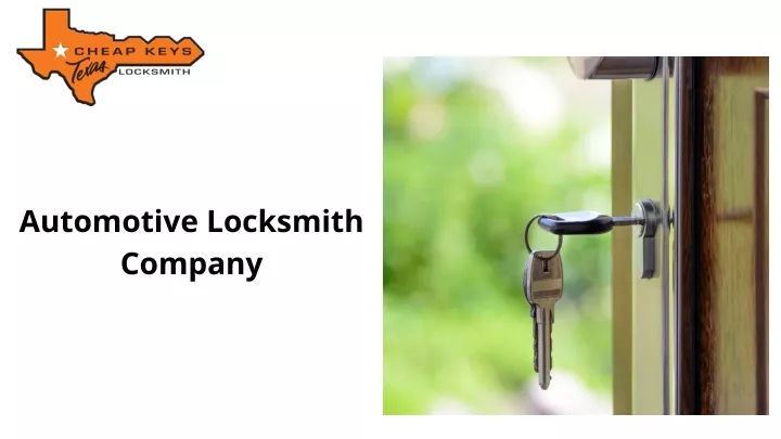 automotive locksmith company