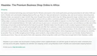 The Premium Business Shop Online in Africa