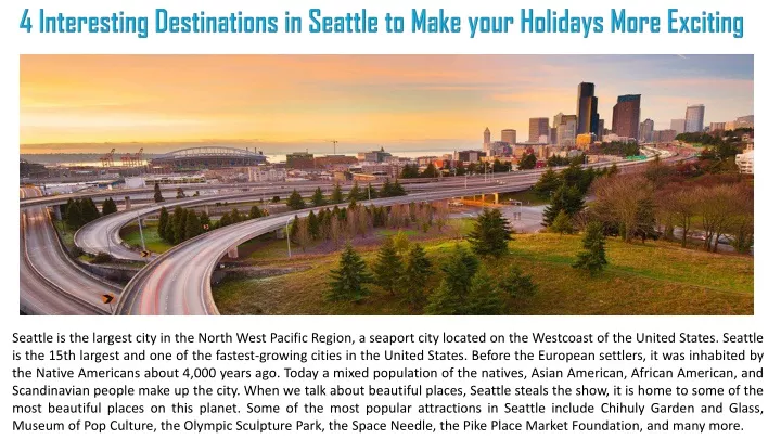 4 interesting destinations in seattle to make