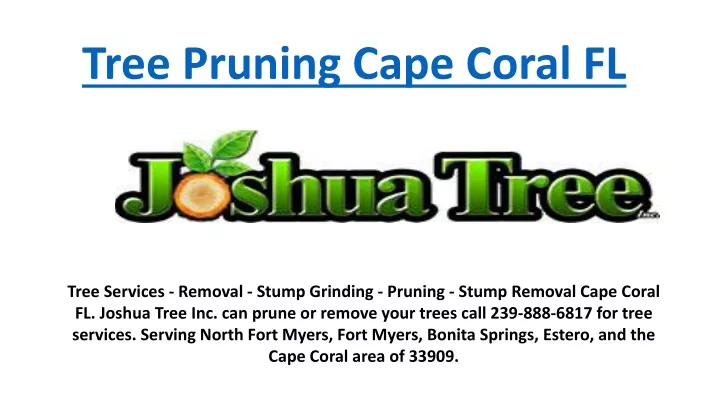 tree pruning cape coral fl