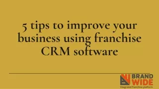 5 tips to improve your business using franchise