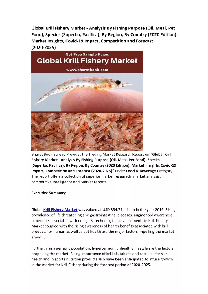 global krill fishery market analysis by fishing