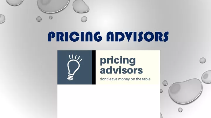 pricing advisors