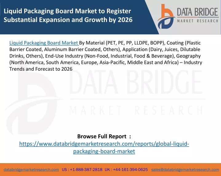 liquid packaging board market to register