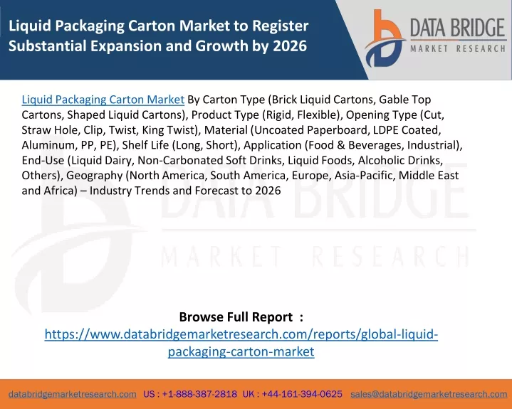 liquid packaging carton market to register
