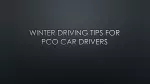 Winter driving tips - slide 1