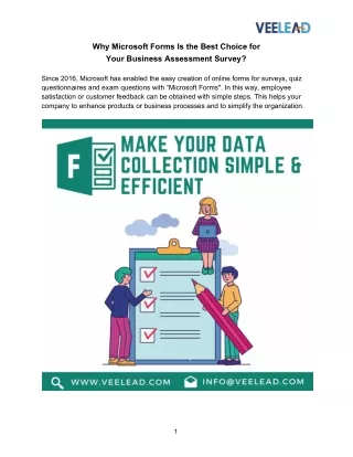 Why Microsoft Forms Is the Best Choice for Your Business Assessment Survey?