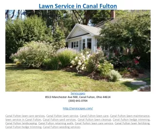 lawn service in canal fulton