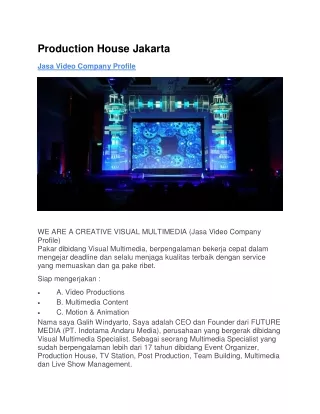 Production House Jakarta