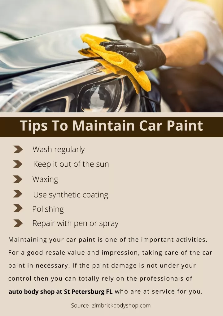 tips to maintain car paint
