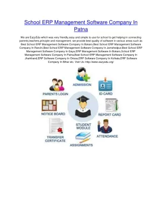 School ERP Management Software Company In Patna