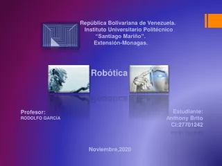La Robotica y sus Aplicaciones.