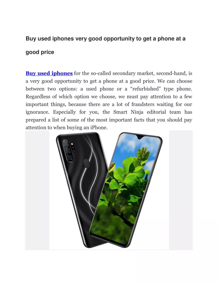 buy used iphones very good opportunity