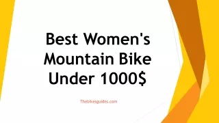Best Women's Mountain Bikes under 1000$
