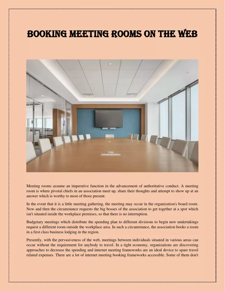 booking meeting rooms on the web booking meeting