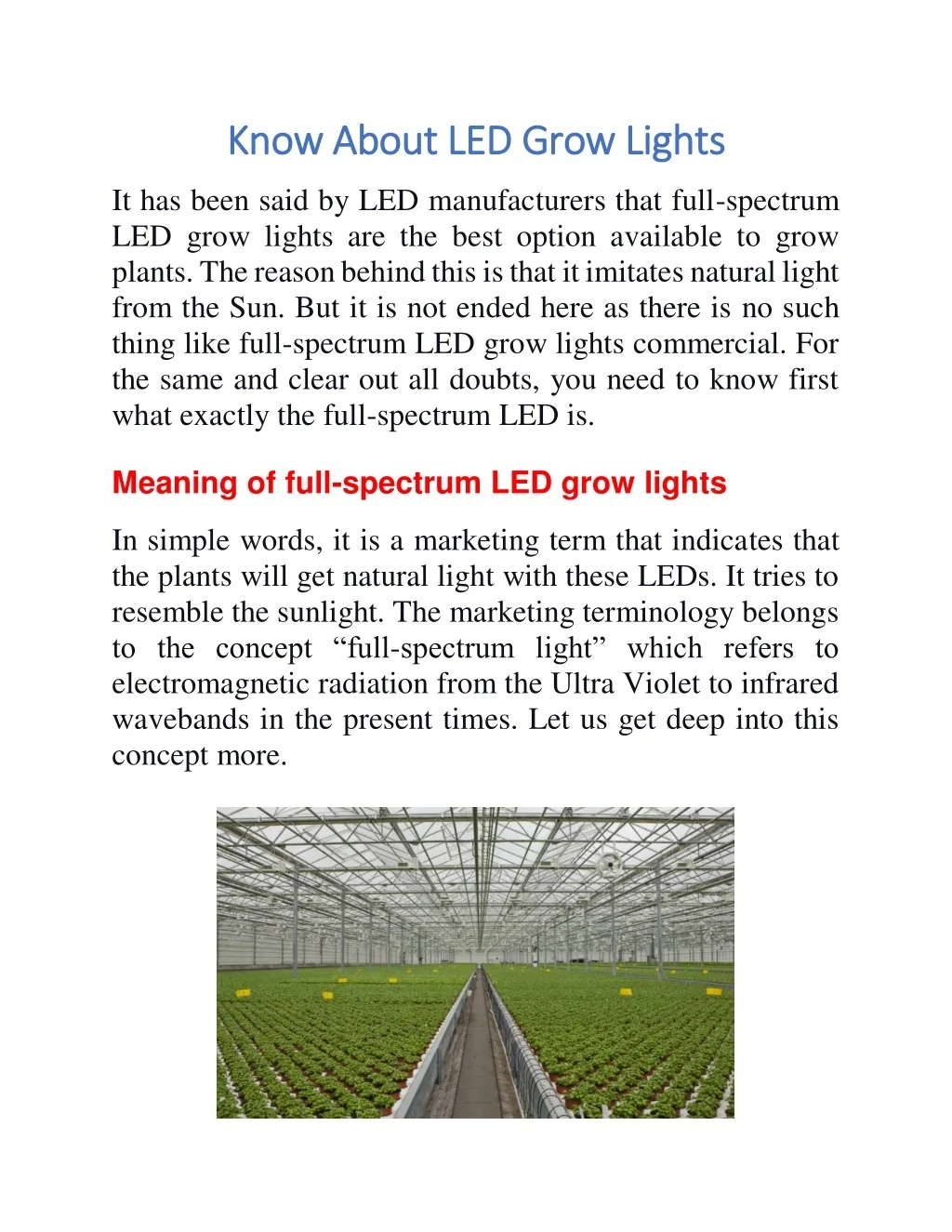 PPT - Know About LED Grow Lights PowerPoint Presentation, free download ...