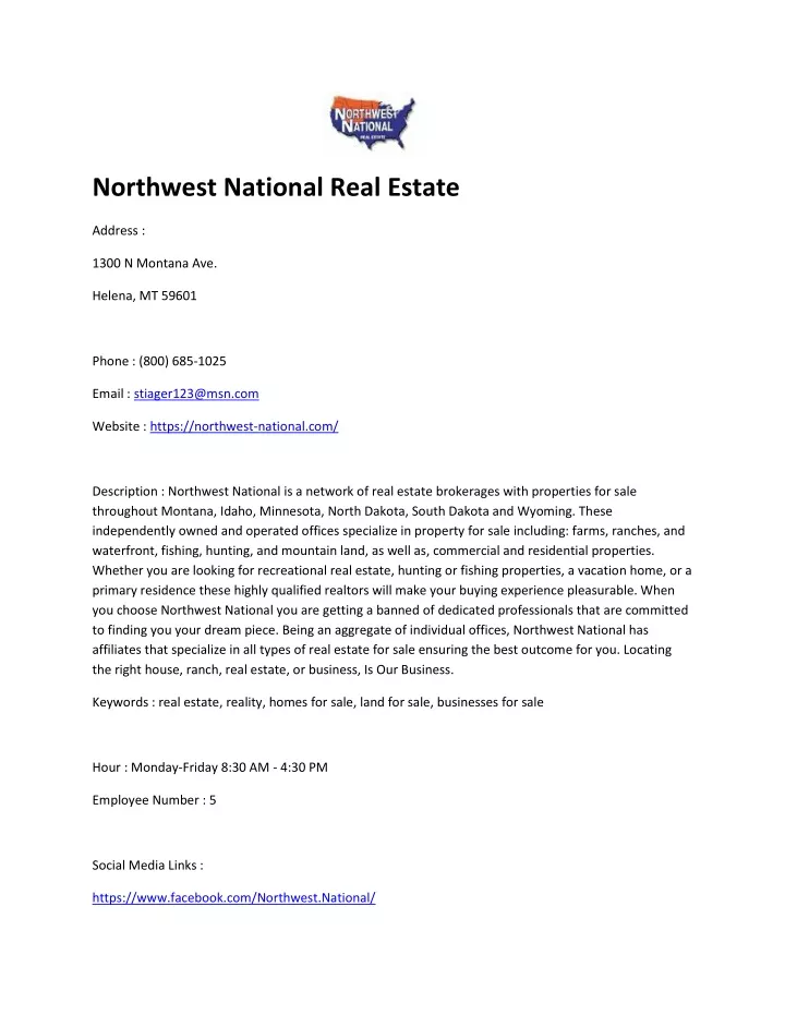 northwest national real estate