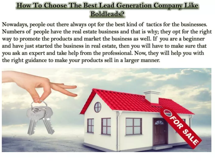 how to choose the best lead generation company