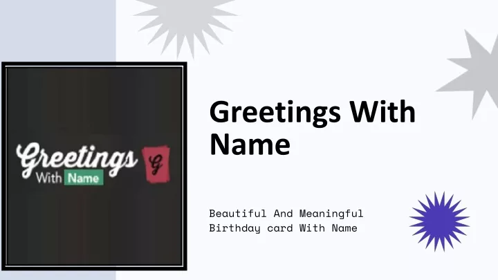 greetings with name
