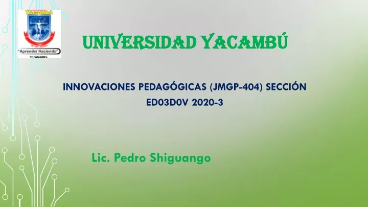 universidad yacamb