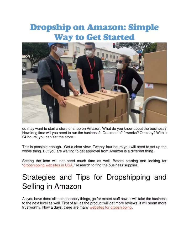 dropship on amazon simple way to get started