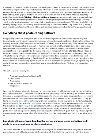 if you need to created a complex editing