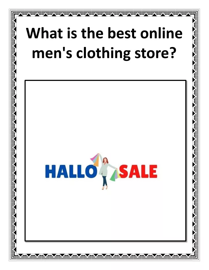 what is the best online men s clothing store