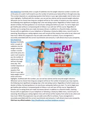 Keto BodyTone Reviews