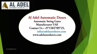 al adel automatic doors automatic swing gates