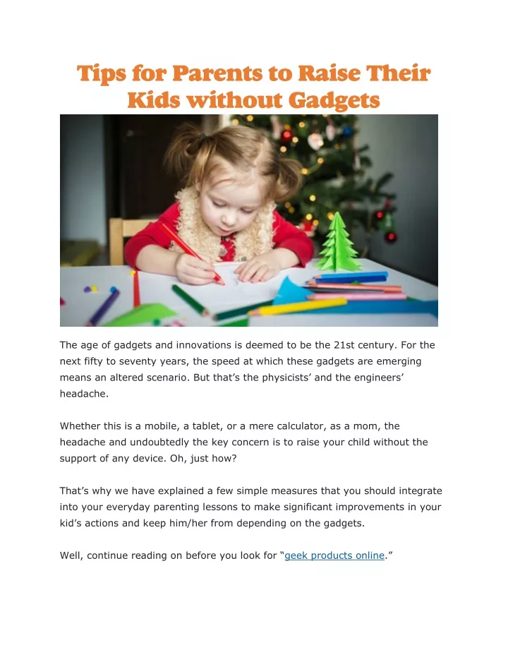 tips for parents to raise their kids without