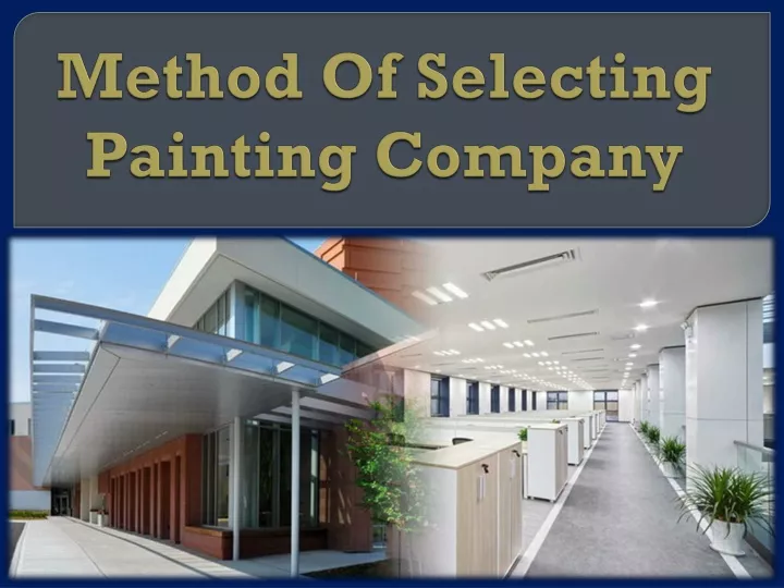 method of selecting painting company