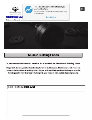 Best Muscle Building Foods | Muscle Building Diet | Foods To Build Muscle