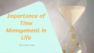 Importance of Time Management in Life