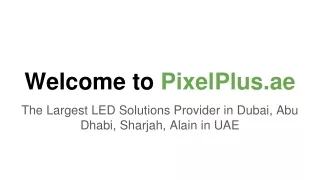 Rental Led Screen in Dubai PixelPlus