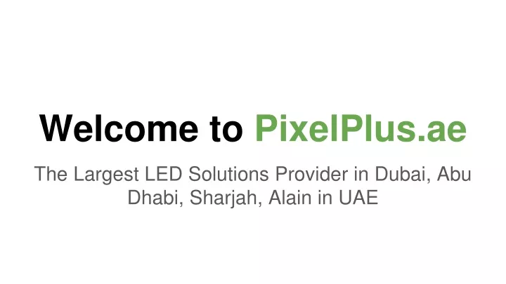 welcome to pixelplus ae