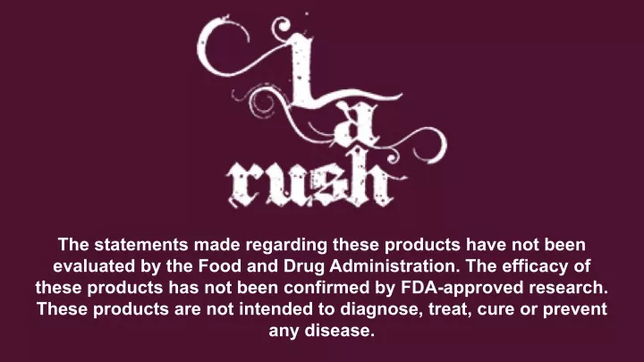 the statements made regarding these products have