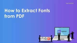 how to extract fonts from pdf