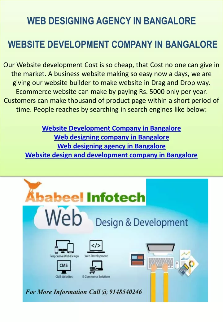 web designing agency in bangalore