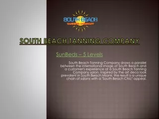 south beach tanning company