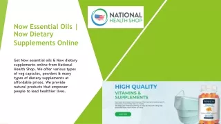 Now Essential Oils | Now Dietary Supplements Online