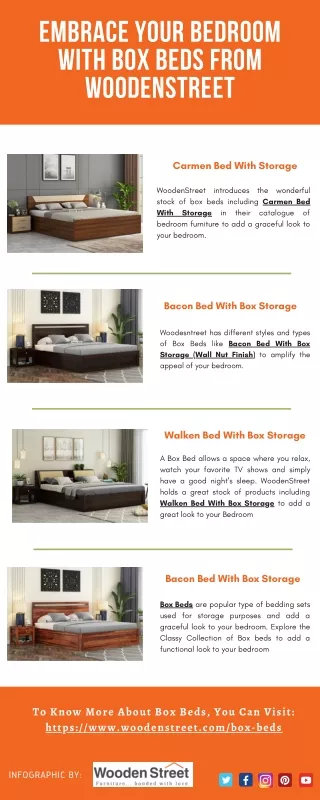EMBRACE YOUR BEDROOM WITH BOX BEDS FROM WOODENSTREET