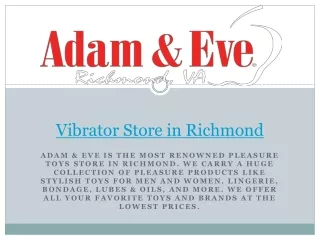 vibrator store in richmond