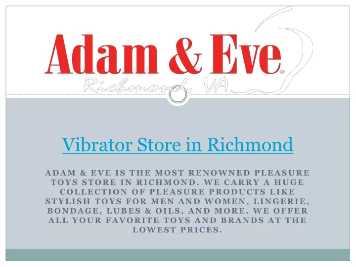 vibrator store in richmond