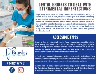 Dental Bridges To Deal With Detrimental Imperfections