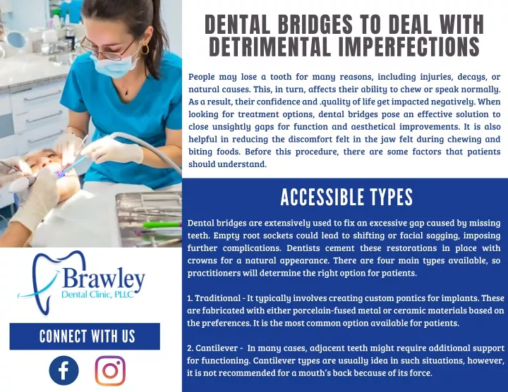 dental bridges to deal with detrimental