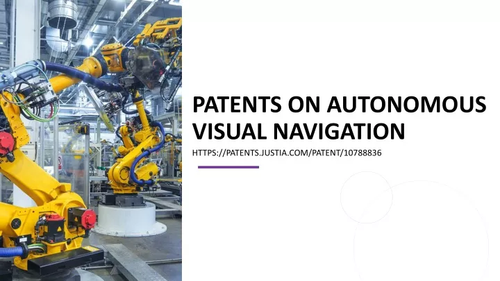 patents on autonomous visual navigation